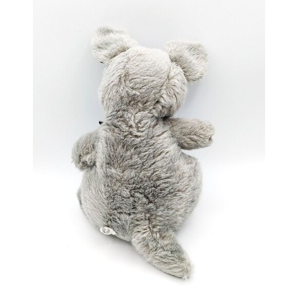 Classic Toy LLC Gray Kangroo w/Baby Plush 10" Stuffed Animal Vintage - Picture 3 of 4